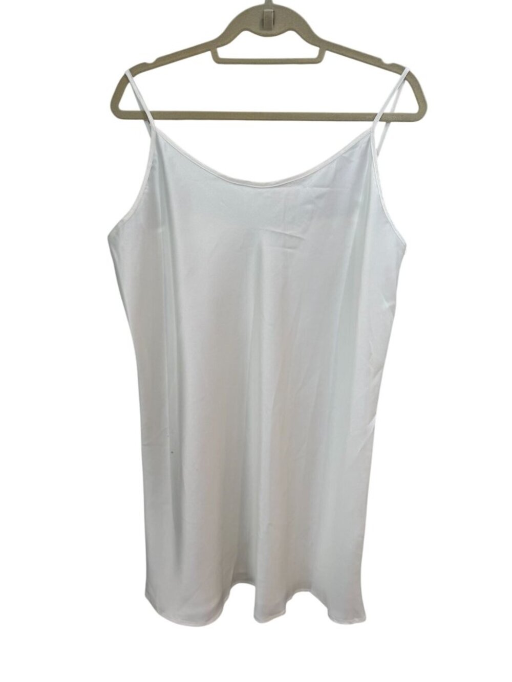 Daisysilk 100% Mulberry Silk Camisole Slip Dress White Xxl